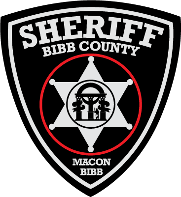 GEORGIA GA Sheriff Police Patch VINTAGE OLD MESH BIBB COUNTY SECURITY POLICE 